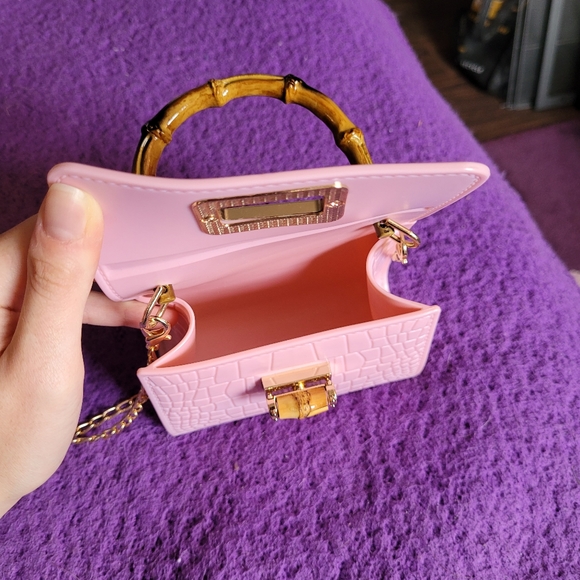 Pink Plastic/Rubber Purse - Picture 5 of 11